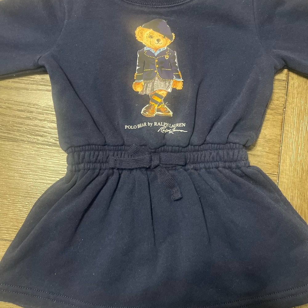 Ralph Lauren Navy Polo Bear Dress